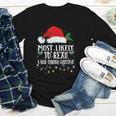 Matching Christmas PJS Most Likely To Read A Book Youth Long Sleeve Tee Matching Christmas PJS Most Likely To Read A Book Youth Long Sleeve Tee