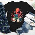 Octopus Reading Books Tea Coffee Youth Long Sleeve Tee