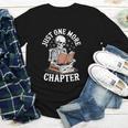 One More Chapter Skeleton Reading Books Lovers Readers Youth Long Sleeve Tee