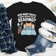 Orange Cat Reading Book 67 Six Seven Meme Youth Long Sleeve Tee