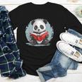 Panda With Book For Reading Enthusiasts Youth Long Sleeve Tee Panda With Book For Reading Enthusiasts Youth Long Sleeve Tee