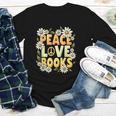 Peace Love Books Librarian Teacher Life Book Library Youth Long Sleeve Tee Peace Love Books Librarian Teacher Life Book Library Youth Long Sleeve Tee