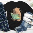 Pet Capybara Is Reading Library Capy Word Book Day Teacher Men Women Kids Youth Long Sleeve Tee Pet Capybara Is Reading Library Capy Word Book Day Teacher Men Women Kids Youth Long Sleeve Tee