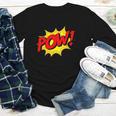 POW -Adults Kids Comic Book Cartoon Pop Art Novelty Sarcastic Youth Long Sleeve Tee