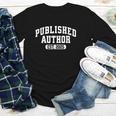 Proud Published Author 2025 Mom Dad Vintage Poet Book Writer Youth Long Sleeve Tee Proud Published Author 2025 Mom Dad Vintage Poet Book Writer Youth Long Sleeve Tee