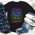 I Put My Book Down To Be Here Whimsical Graphic For Readers Youth Long Sleeve Tee