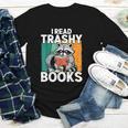 Raccoon Smutty Book Lover Spicy Romance Novels Women's Youth Long Sleeve Tee