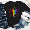 Rainbow Book With Stars And Moon Phases Gay Pride LGBT Youth Long Sleeve Tee