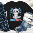 I Read Alotl Cute Axolotl Reading Book Lover Youth Long Sleeve Tee