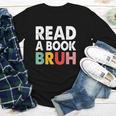 Read A Book Bruh Teacher Youth Long Sleeve Tee