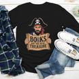 Read Book Reader Library Reading Librarian Pirate Bookworm Youth Long Sleeve Tee