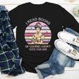 I Read Books Of Course I Didn't Vote For Him Vintage Quote Youth Long Sleeve Tee