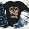 Read Books Be Kind Stay Weird Moth Coffee Lover Reading Youth Long Sleeve Tee Read Books Be Kind Stay Weird Moth Coffee Lover Reading Youth Long Sleeve Tee