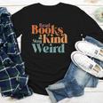 Read Books Be Kind Stay Weird Retro Bookworm Book Lover Youth Long Sleeve Tee Read Books Be Kind Stay Weird Retro Bookworm Book Lover Youth Long Sleeve Tee