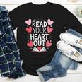 Read Your Heart Out Teacher Reading Book Love Valentines Day Youth Long Sleeve Tee Read Your Heart Out Teacher Reading Book Love Valentines Day Youth Long Sleeve Tee