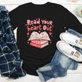 Read Your Heart Out Teacher Valentines Day Book Lover Youth Long Sleeve Tee Read Your Heart Out Teacher Valentines Day Book Lover Youth Long Sleeve Tee