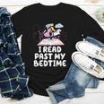 I Read Past My Bedtime Reading Unicorn Book Lover Youth Long Sleeve Tee