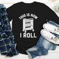 Reader Librarian Library This Is How I Roll Book Cart Meme Youth Long Sleeve Tee