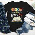 Reading Books Bibliophile Hooray It's Library Day Youth Long Sleeve Tee Reading Books Bibliophile Hooray It's Library Day Youth Long Sleeve Tee