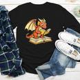 Reading Dragon Book Lover Bookworm Reader Youth Long Sleeve Tee
