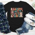 Reading Is My Favorite Sport Retro Groovy Book Lovers Youth Long Sleeve Tee Reading Is My Favorite Sport Retro Groovy Book Lovers Youth Long Sleeve Tee