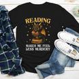 Reading Makes Me Feel Less Murdery Book Dragon Youth Long Sleeve Tee