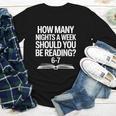 Reading Meme 6 To 7 Nights a Week Book Appreciation Youth Long Sleeve Tee