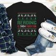 Reading Is Snow Much Fun Winter Bookworm Reading Book Lovers Youth Long Sleeve Tee