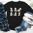 Reading Snowman Christmas Book Lovers Bookworm Librarian Youth Long Sleeve Tee