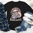 Readsalotl Axolotl Reading Books Glasses Bookworm Pun Fun Youth Long Sleeve Tee Readsalotl Axolotl Reading Books Glasses Bookworm Pun Fun Youth Long Sleeve Tee