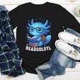 Readsolotl Blue Kawaii Axolotl Book Lover Reading Youth Long Sleeve Tee Readsolotl Blue Kawaii Axolotl Book Lover Reading Youth Long Sleeve Tee