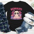 Readsolotl Pink Kawaii Axolotl Book Lover Reading Youth Long Sleeve Tee Readsolotl Pink Kawaii Axolotl Book Lover Reading Youth Long Sleeve Tee
