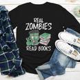 Real Zombies Read Books Zombie Youth Long Sleeve Tee
