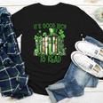 Retro Book Lucky Reading Teacher St Patrick's Day -Adults Small Cotton Blend Polyester Blend Short Sleeve Youth Long Sleeve Tee