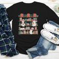 Retro Ghost Reading Book Teacher Librarian Bookish Christmas Youth Long Sleeve Tee