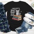 Retro I Just Want To Read Books And Pet Cats Cat For Men Women Kids Youth Long Sleeve Tee Retro I Just Want To Read Books And Pet Cats Cat For Men Women Kids Youth Long Sleeve Tee