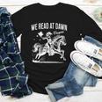 Retro We Read At Dawn Cowgirl Western Librarian Book Lover Youth Long Sleeve Tee