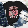 Retro Read Your Heart Out Valentine's Day Teacher Book Lover Youth Long Sleeve Tee