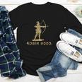 Robin Hood The Archer Book Cover Illustration In Gold Youth Long Sleeve Tee