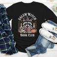 Salem Witch Book Club Raccoon Halloween Youth Long Sleeve Tee