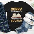 Sorry I Can't Make It I'm Completely Booked Book Reading Youth Long Sleeve Tee
