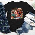 Squirrel Reading a Book Lover Bookworm Youth Long Sleeve Tee