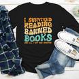 I Survived Reading Banned Books Read Librarian Men Women Youth Long Sleeve Tee