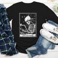 Tarot Card Shirt The Reader Tarot Skeleton Reading Book Youth Long Sleeve Tee Tarot Card Shirt The Reader Tarot Skeleton Reading Book Youth Long Sleeve Tee