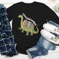 Teachersaurus Dinosaur Teachers Dino Reading Book Librarian Youth Long Sleeve Tee