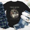 Tired Moms Book Club Dark Floral Coffee Skeleton Youth Long Sleeve Tee