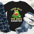 Toad-Ally 100 Days Smarter Frog Reading Book 100 School Day Youth Long Sleeve Tee Toad-Ally 100 Days Smarter Frog Reading Book 100 School Day Youth Long Sleeve Tee