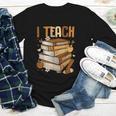 History Month I Teach Melanin Book Black Teacher Youth Long Sleeve Tee