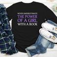 Never Underestimate Girl With A Book Women Inspiration Quote Youth Long Sleeve Tee Never Underestimate Girl With A Book Women Inspiration Quote Youth Long Sleeve Tee