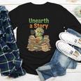 Unearth a Story Triceratops Dinosaur Reading Books Cute Dino Youth Long Sleeve Tee Unearth a Story Triceratops Dinosaur Reading Books Cute Dino Youth Long Sleeve Tee